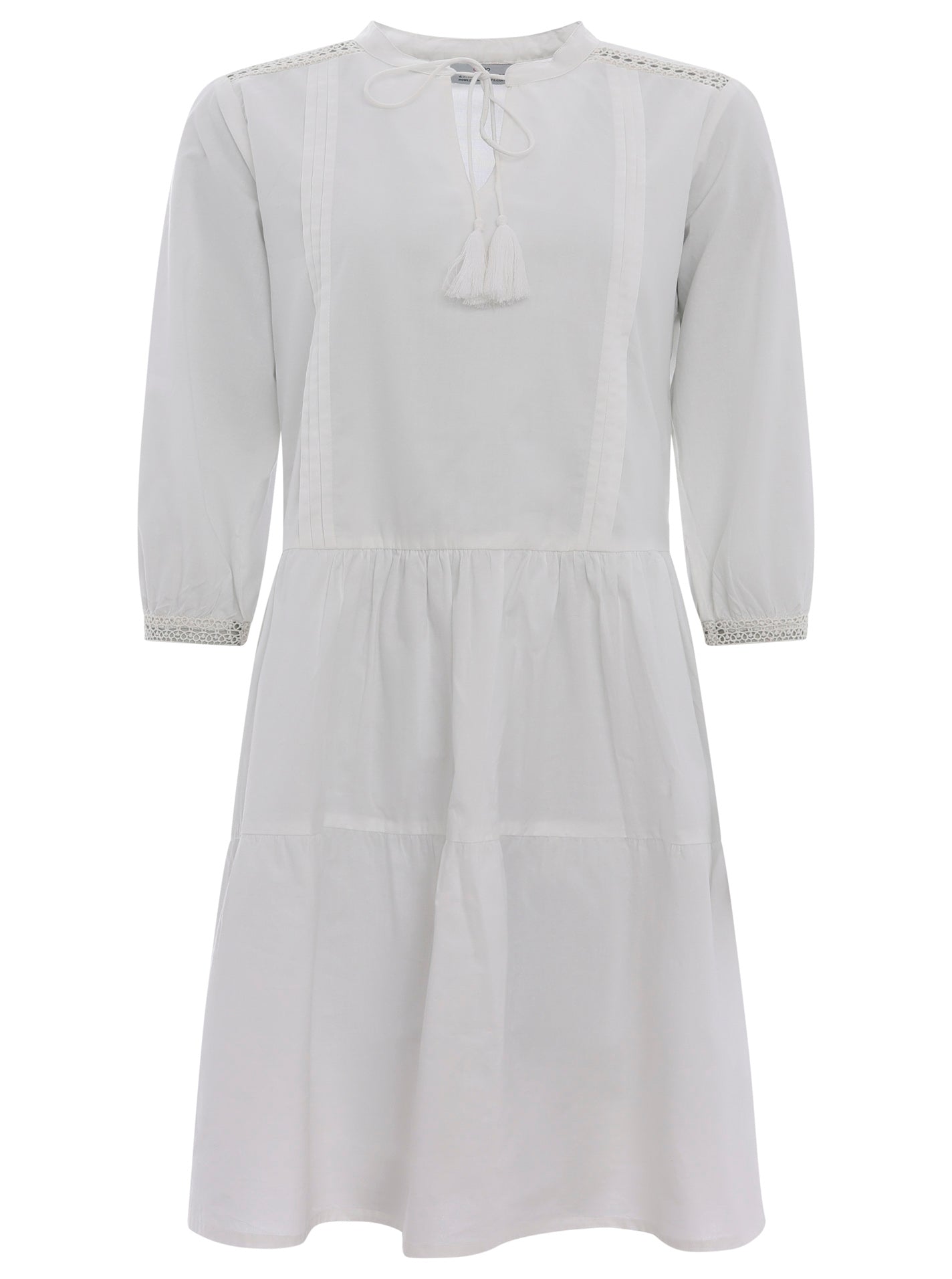 Zwillingsherz kleid weiß Clearance